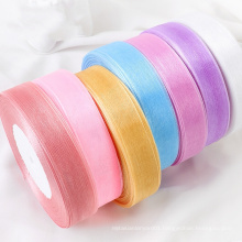 WY202 Polyester Satin Grosgrain Organza Silk Ribbon for Garments, Gifts and Garment Accessories